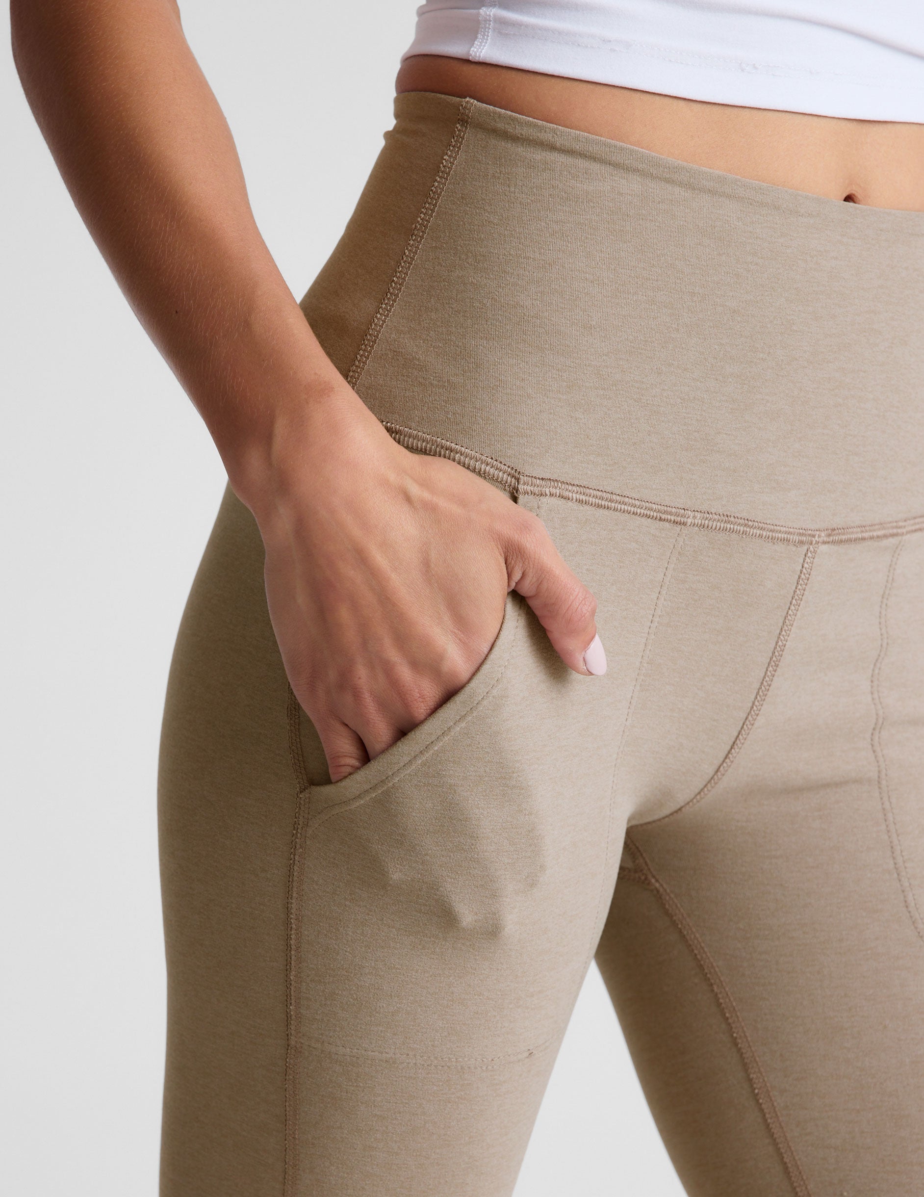 Spacedye High Waisted Bootcut Yoga Pants with Pockets for Women