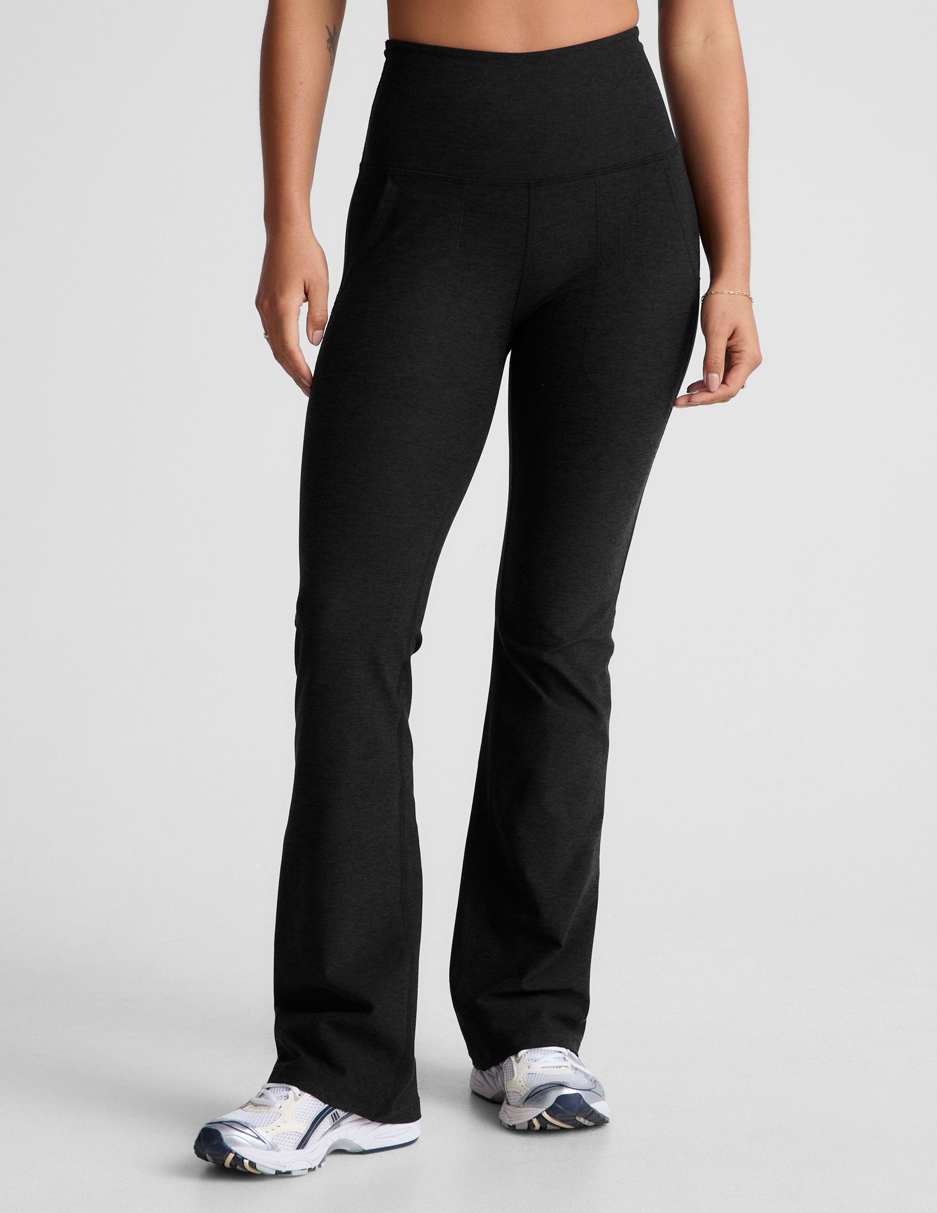 Spacedye High-Waisted Bootcut Pants with Pockets – Ultimate Comfort & Style