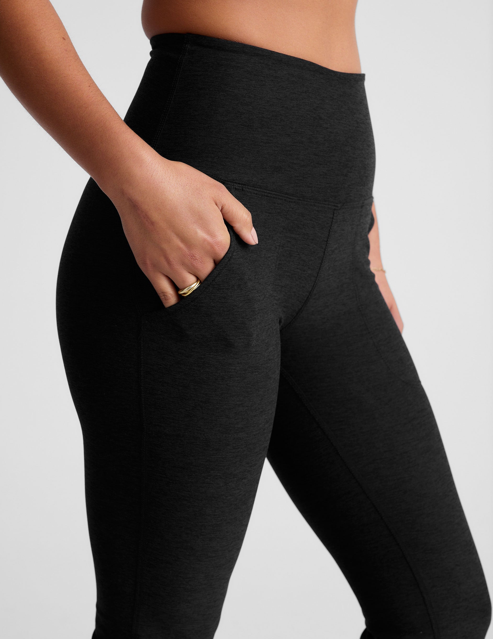 Spacedye High-Waisted Bootcut Pants with Pockets – Ultimate Comfort & Style