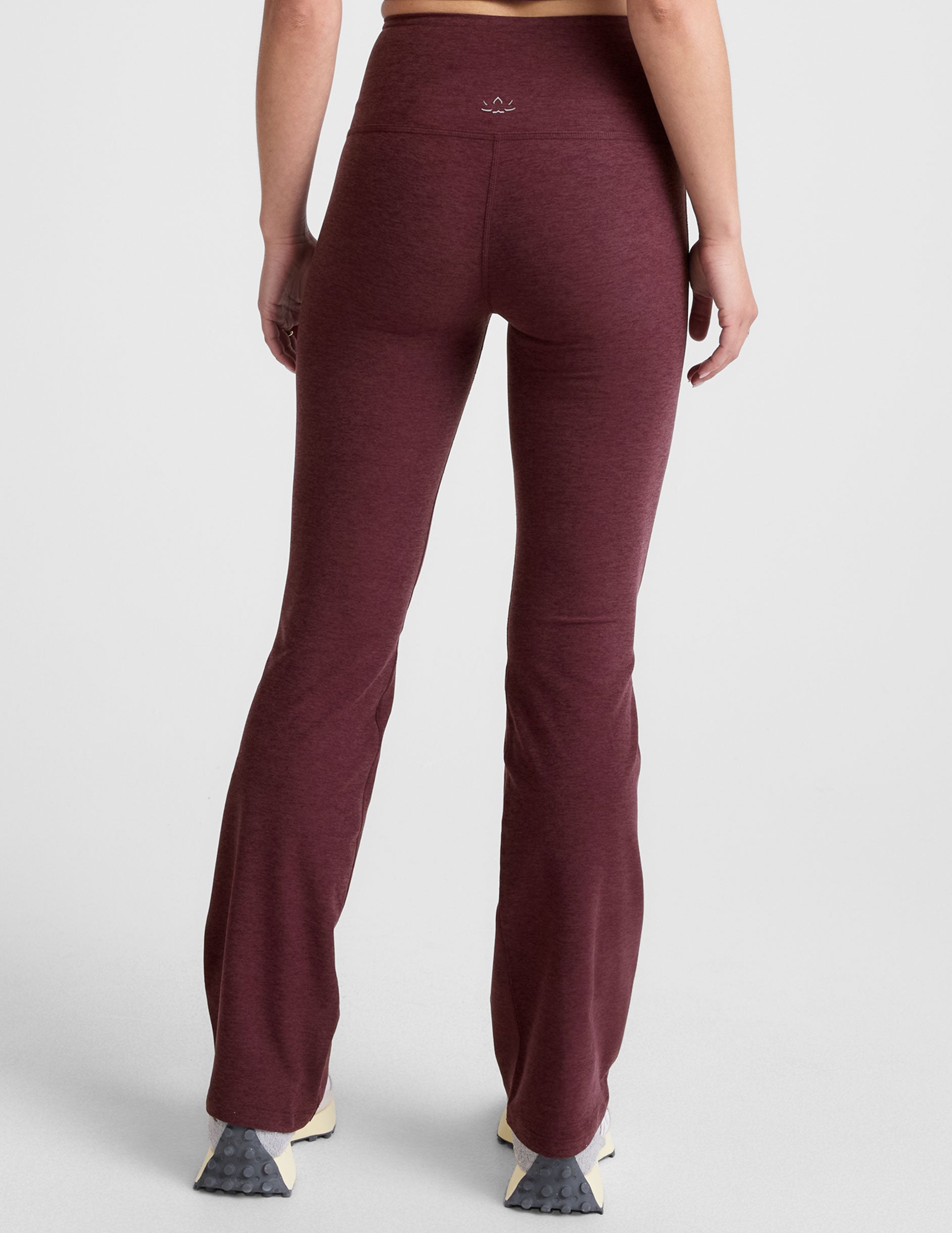 Spacedye High-Waisted Bootcut Pants with Pockets – Comfortable Stretch Yoga Leggings