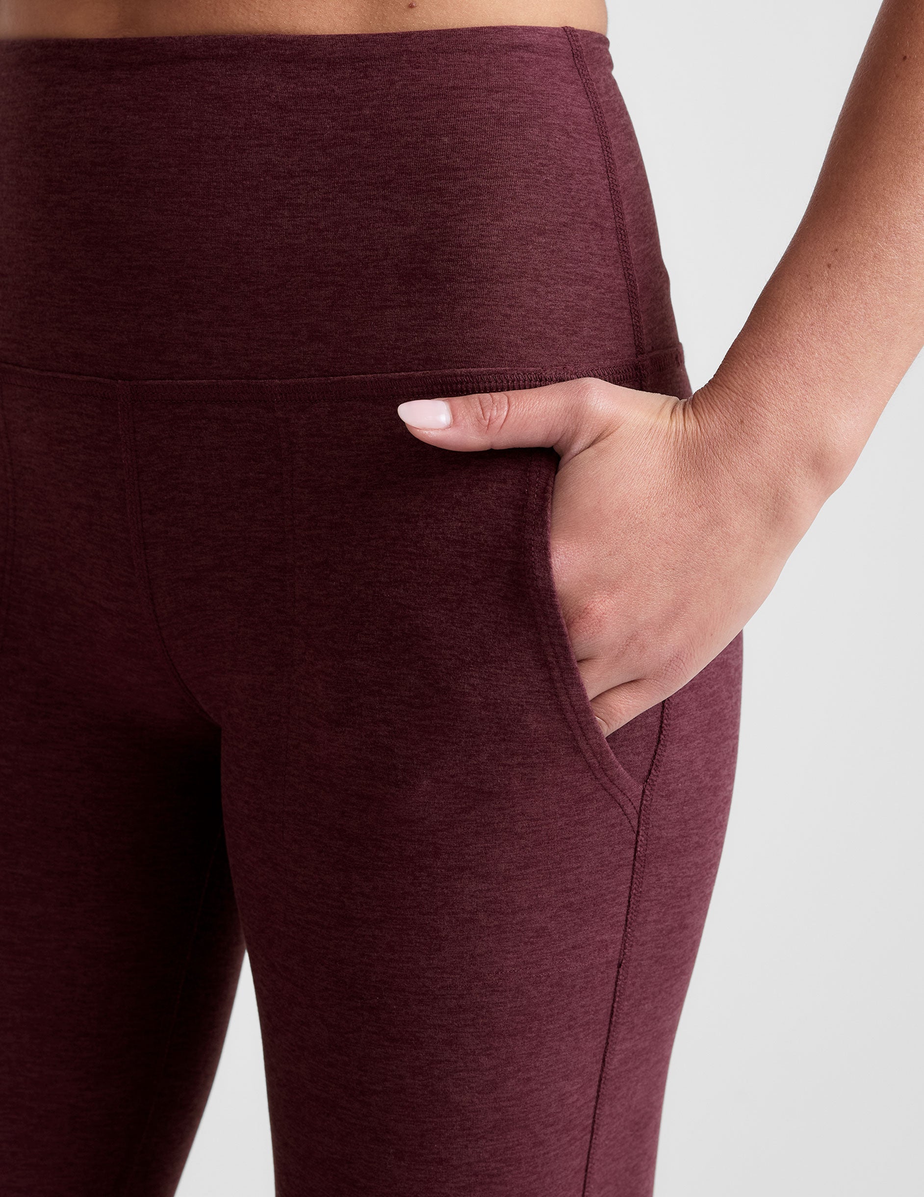 Spacedye High-Waisted Bootcut Pants with Pockets – Comfortable Stretch Yoga Leggings