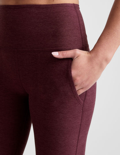 Spacedye High-Waisted Bootcut Pants with Pockets – Comfortable Stretch Yoga Leggings