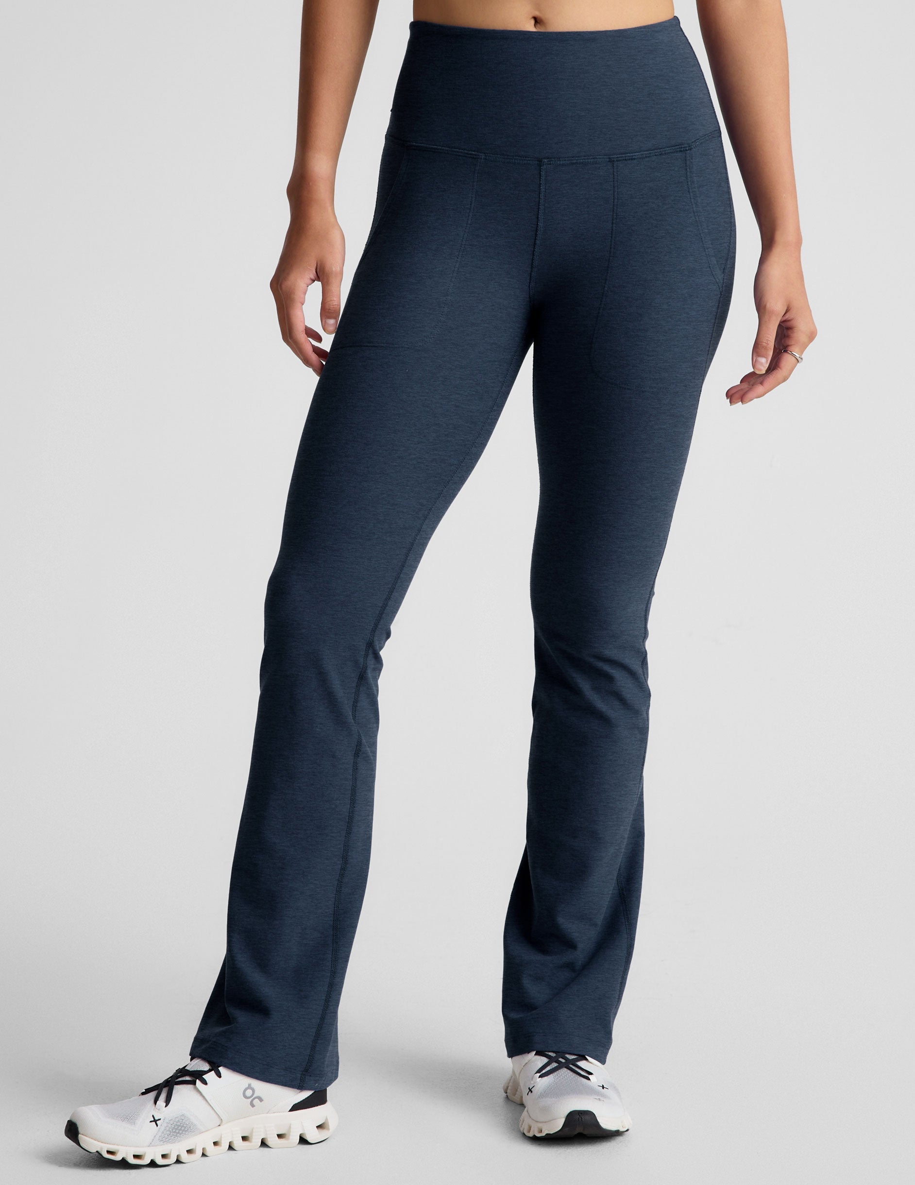 Spacedye High Waisted Bootcut Pants with Pockets, Flexible Everyday Activewear