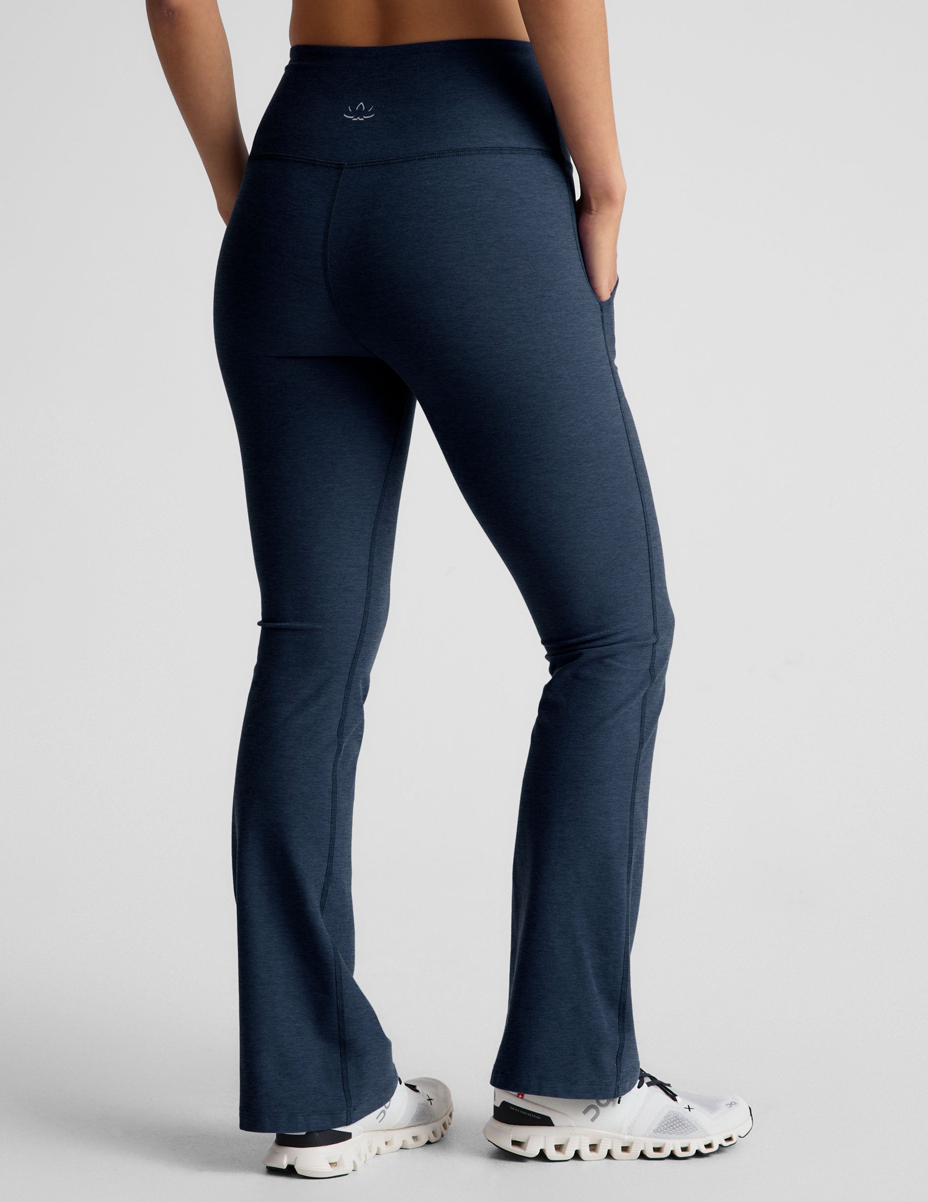 Spacedye High Waisted Bootcut Pants with Pockets, Flexible Everyday Activewear