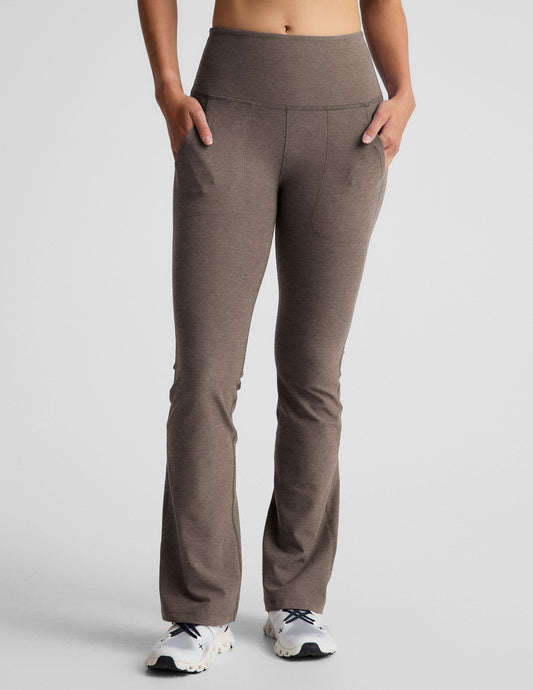 Spacedye High Waisted Bootcut Pants with Pockets, Ultimate Comfort & Style