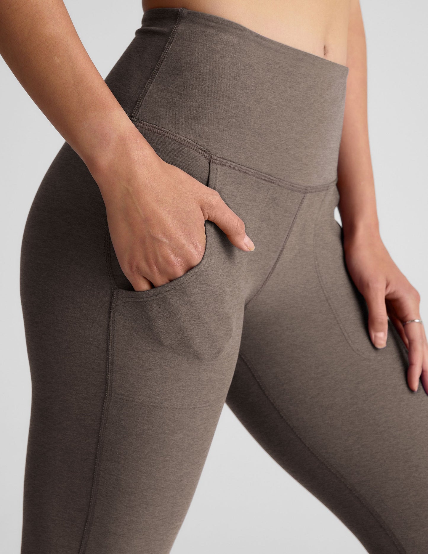 Spacedye High Waisted Bootcut Pants with Pockets, Ultimate Comfort & Style