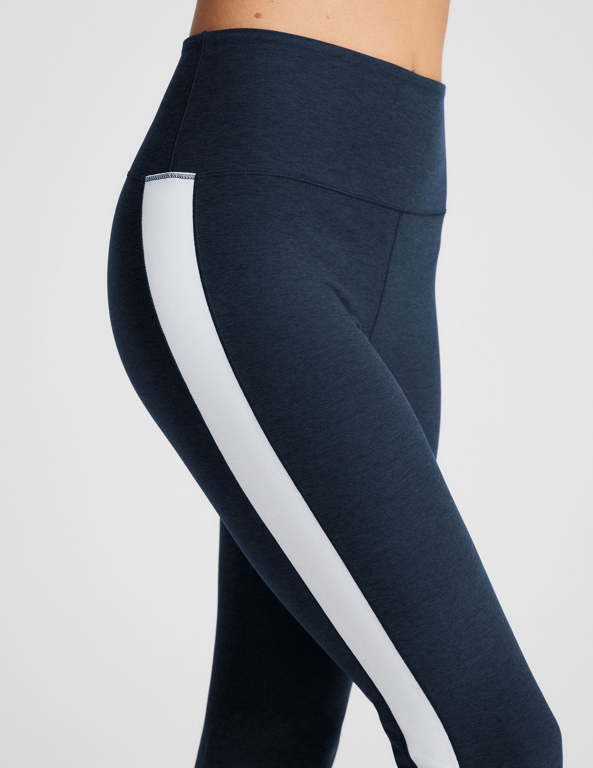 Comfortable Spacedye Gemini Colorblock Bootcut Pants with Side Slits