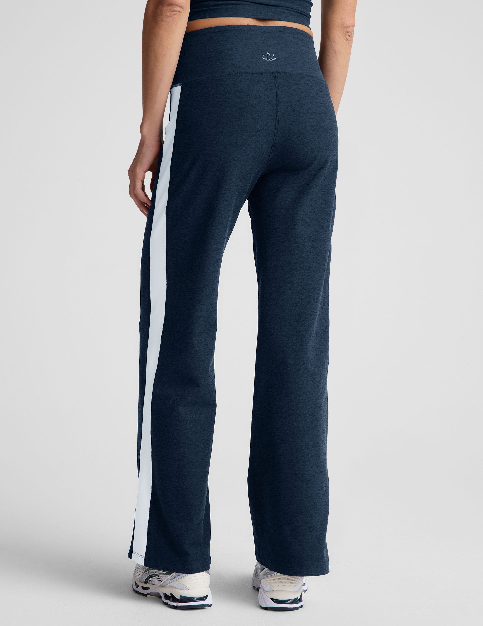 Beyond Yoga Spacedye Wide Leg Pant: Comfy, High-Waisted, Contrast Retro Stripes