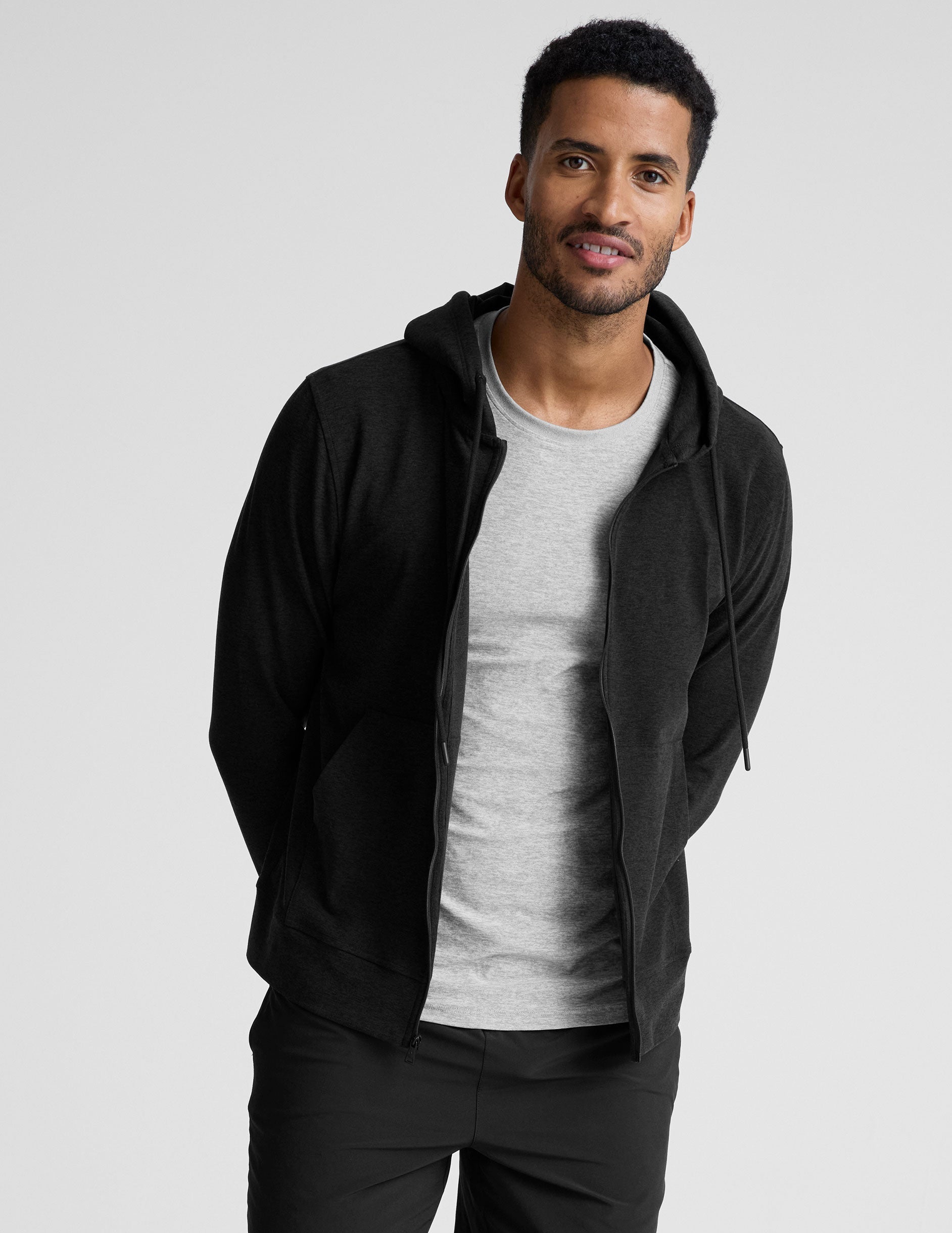 Freefit Men's Lightweight Zip Hoodie: Athletic Performance, Ultimate Comfort, Everyday Style.