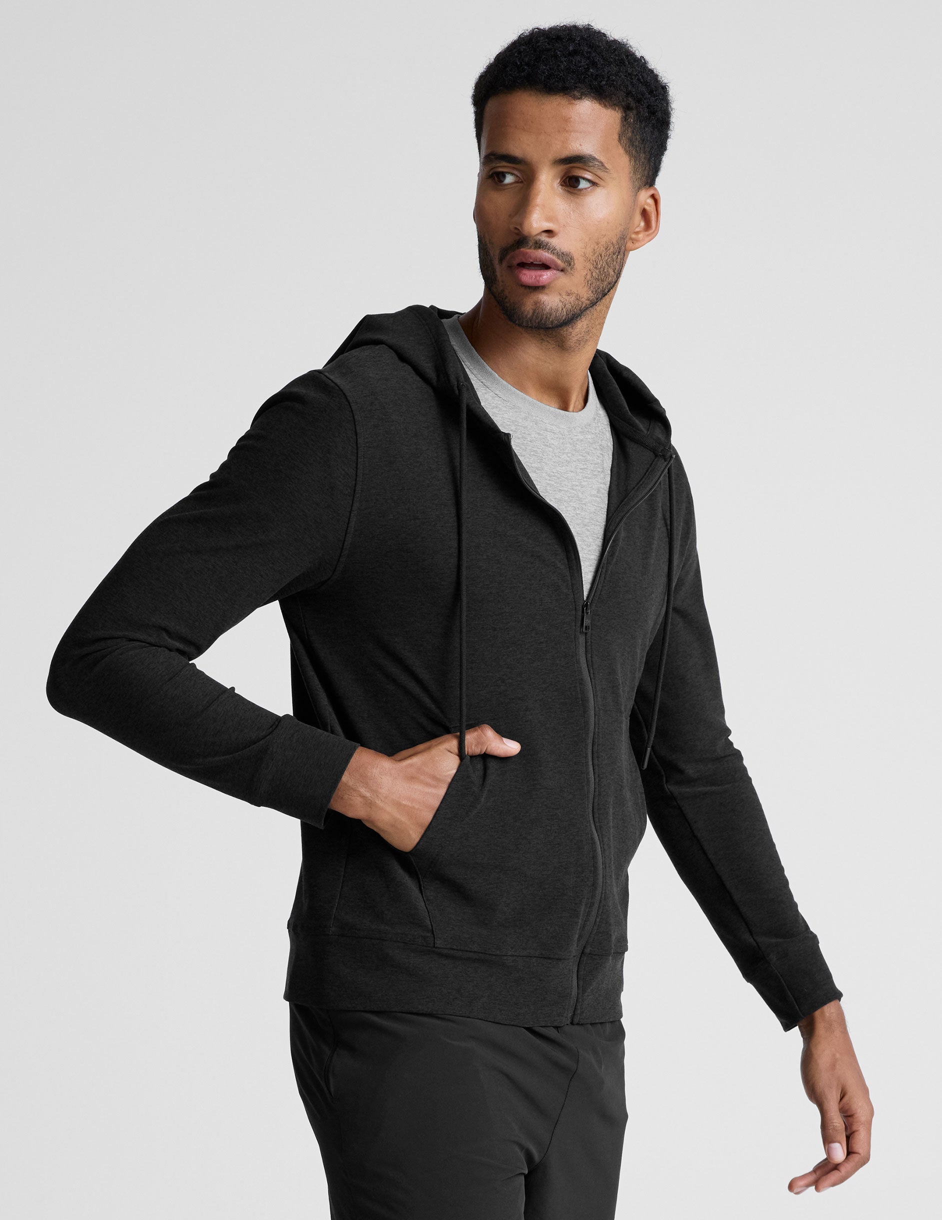 Freefit Men's Lightweight Zip Hoodie: Athletic Performance, Ultimate Comfort, Everyday Style.