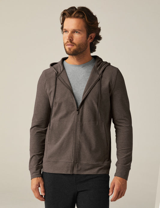 Men's Freefit Full-Zip Hoodie: Comfortable Spacedye Performance Jacket with Pockets