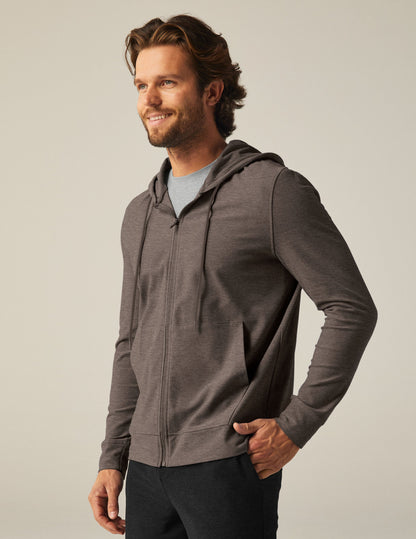 Men's Freefit Full-Zip Hoodie: Comfortable Spacedye Performance Jacket with Pockets