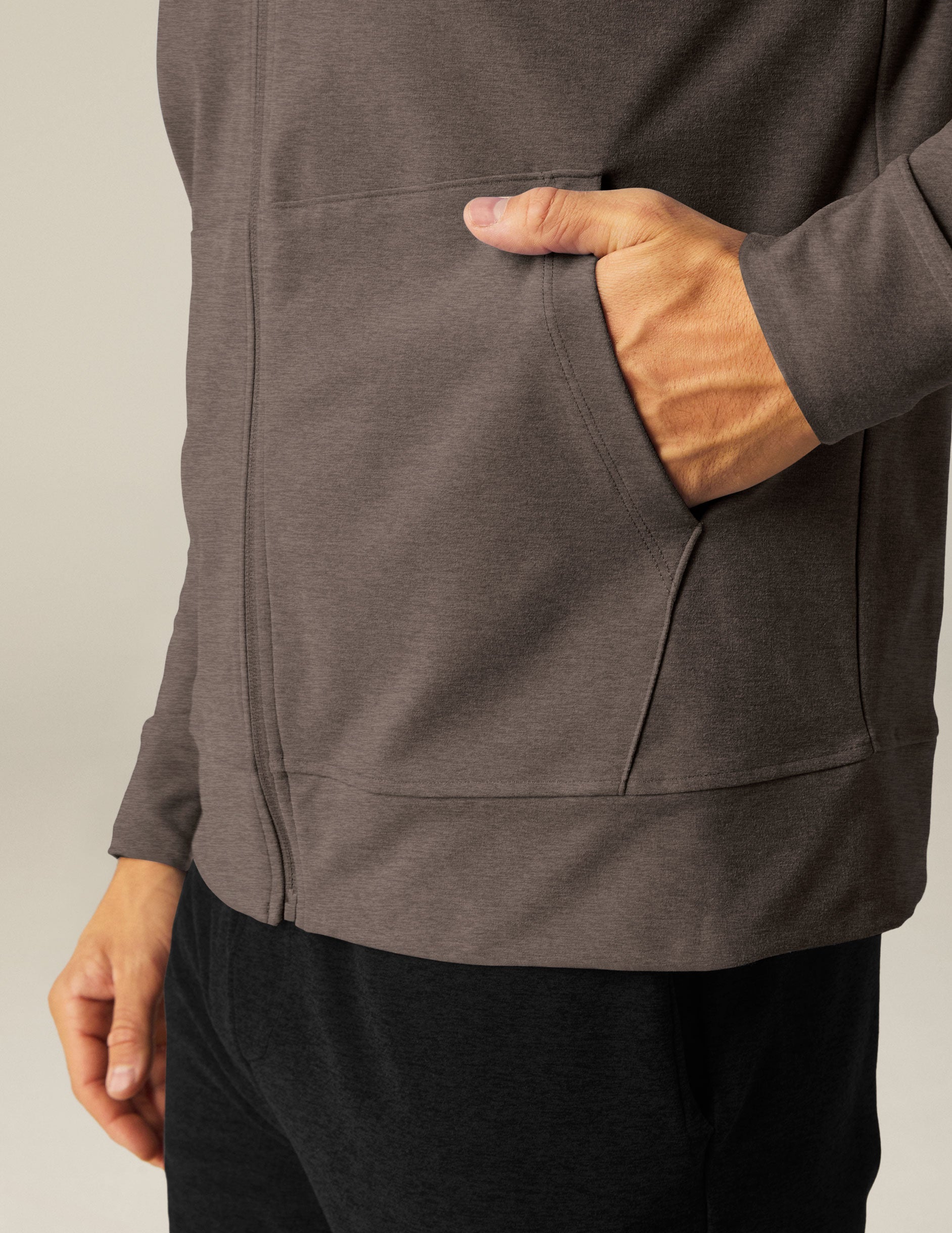 Men's Freefit Full-Zip Hoodie: Comfortable Spacedye Performance Jacket with Pockets