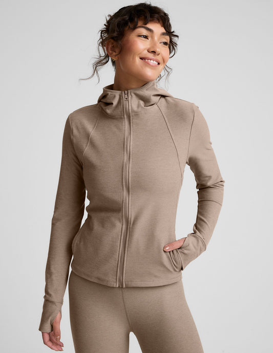 Spacedye High Energy Active Hoodie - Breathable Mesh, Thumbholes, Slim Fit