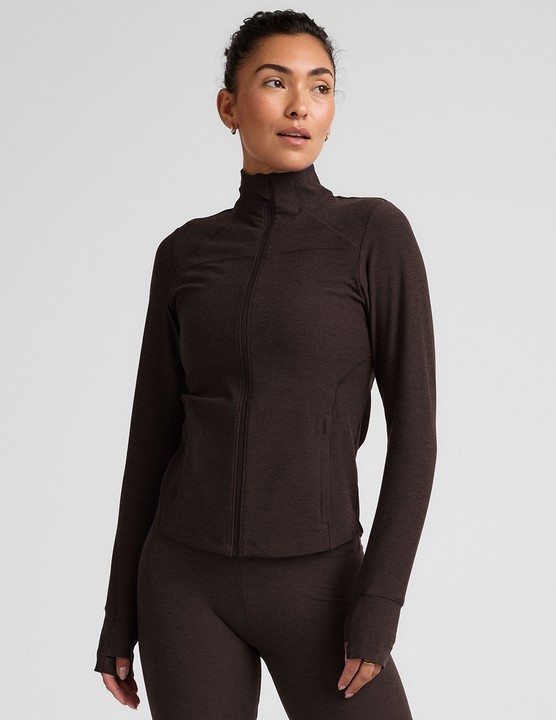 Women's Spacedye Trails Active Jacket: Moisture-Wicking, Full-Zip, Pockets, Thumbholes