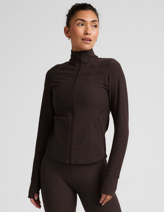 Women's Spacedye Trails Active Jacket: Moisture-Wicking, Full-Zip, Pockets, Thumbholes
