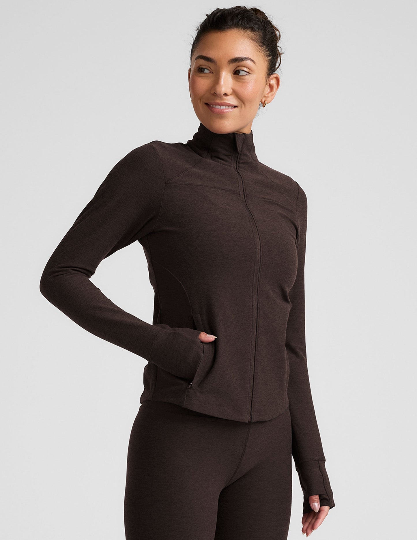 Women's Spacedye Trails Active Jacket: Moisture-Wicking, Full-Zip, Pockets, Thumbholes