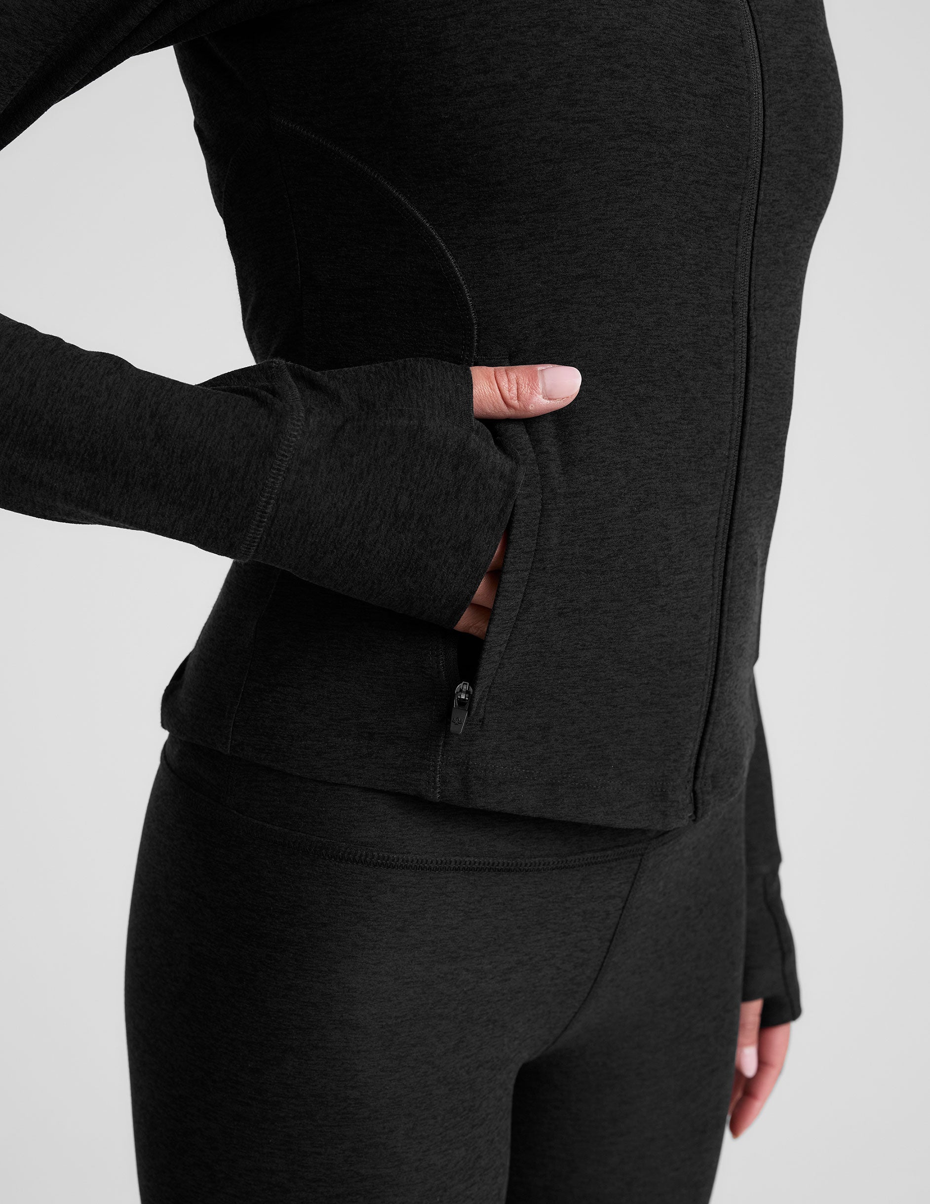 Spacedye Active Performance Full-Zip Jacket with Pockets & Thumbholes for Women