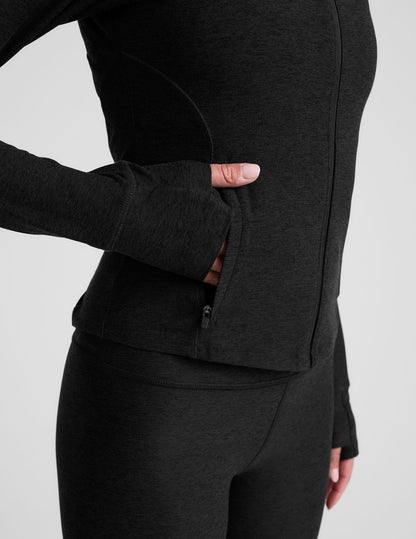 Spacedye Active Performance Full-Zip Jacket with Pockets & Thumbholes for Women