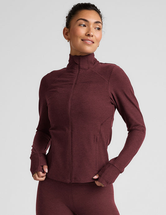 Women's Spacedye Active Jacket: Moisture-Wicking Zip-Up for Hiking & Trails