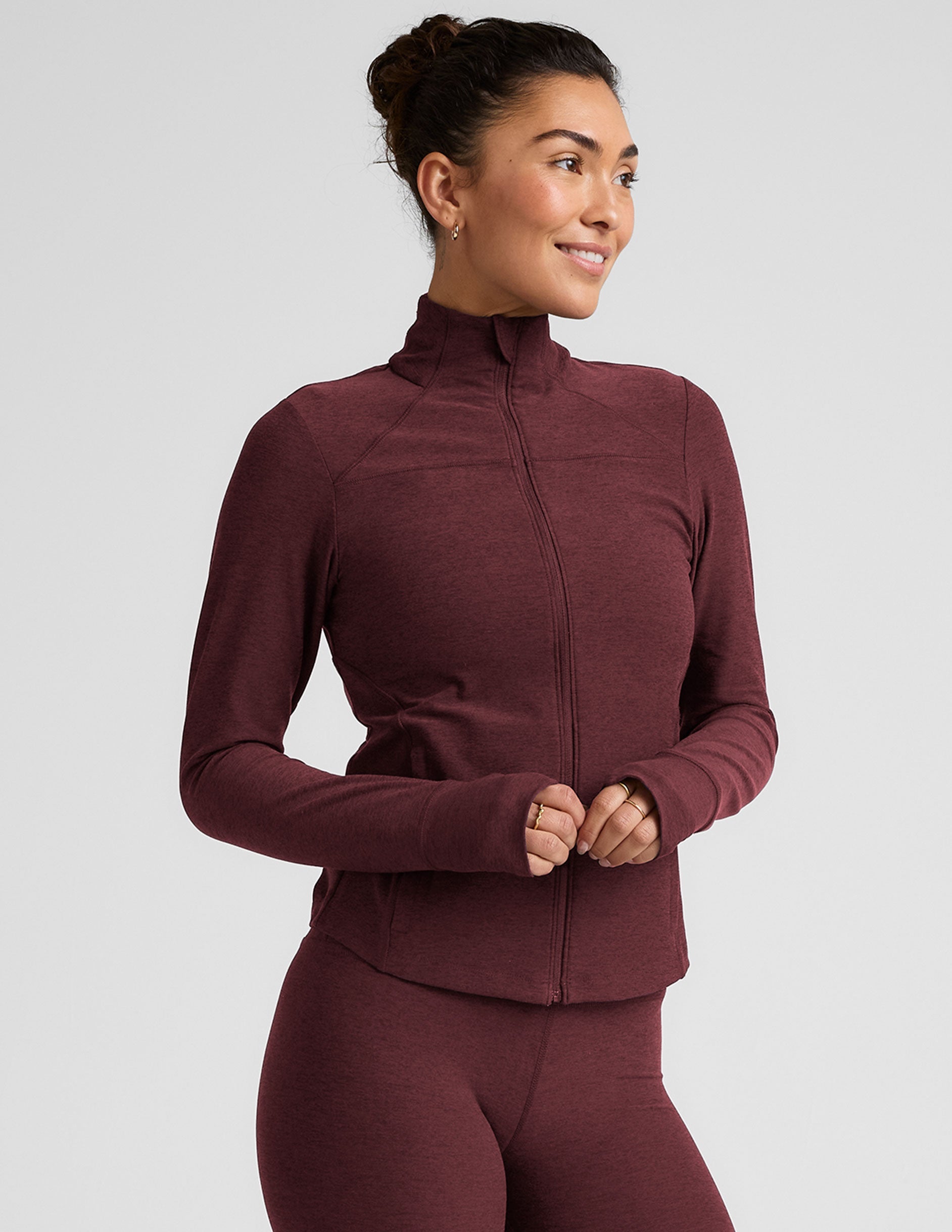 Women's Spacedye Active Jacket: Moisture-Wicking Zip-Up for Hiking & Trails