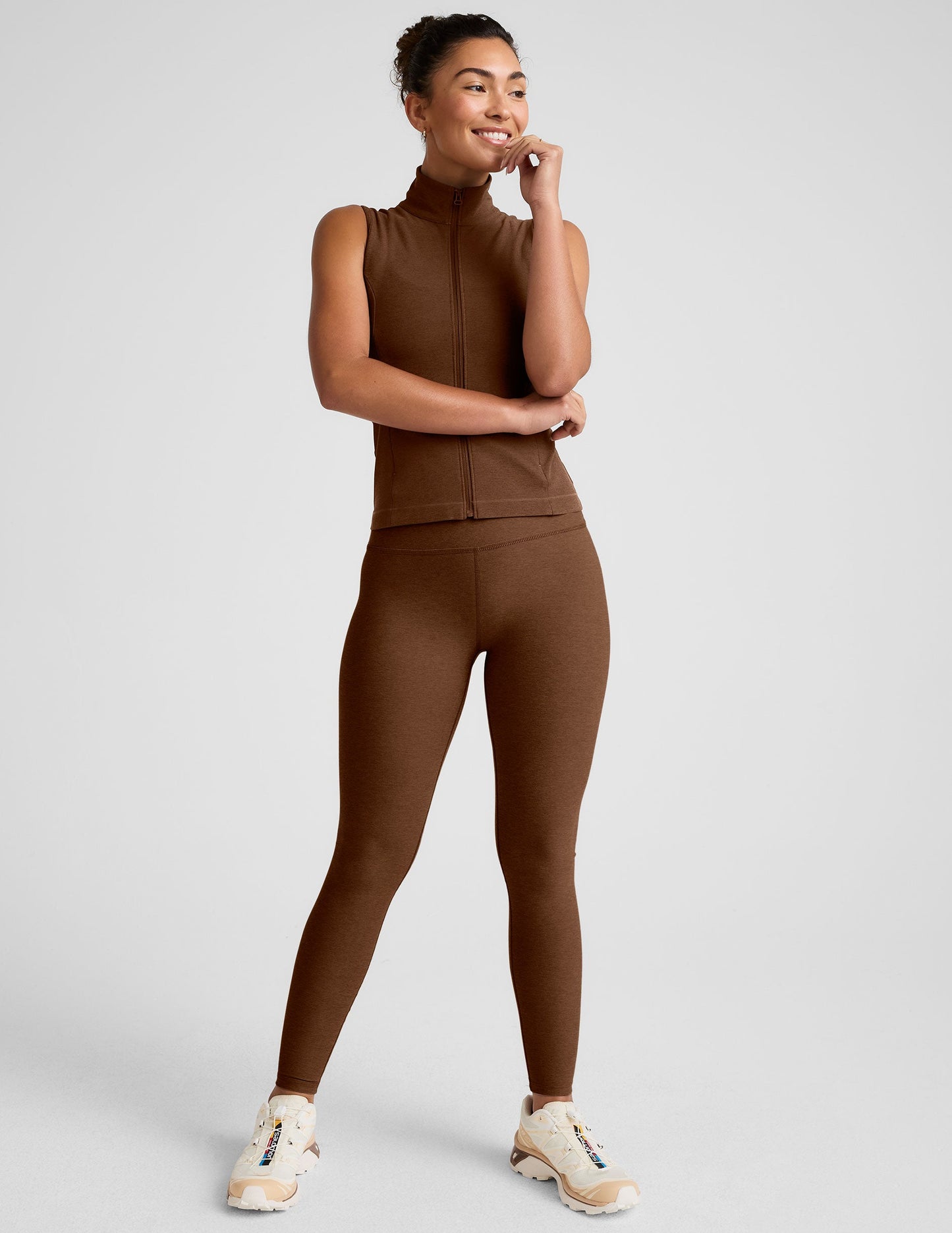 Stylish Women's Zip-Front Vest with Mesh Back and Secure Pockets