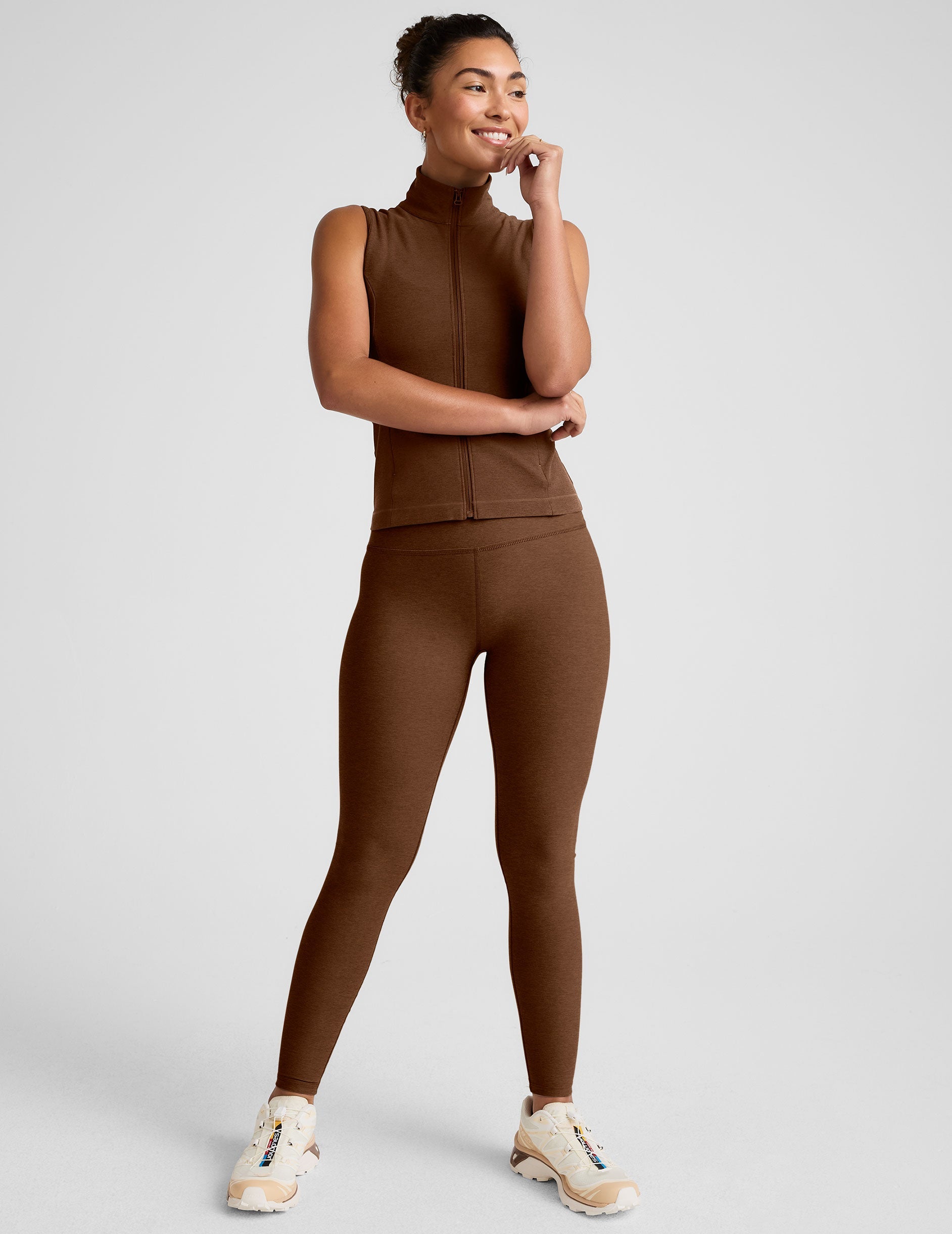 Stylish Women's Zip-Front Vest with Mesh Back and Secure Pockets