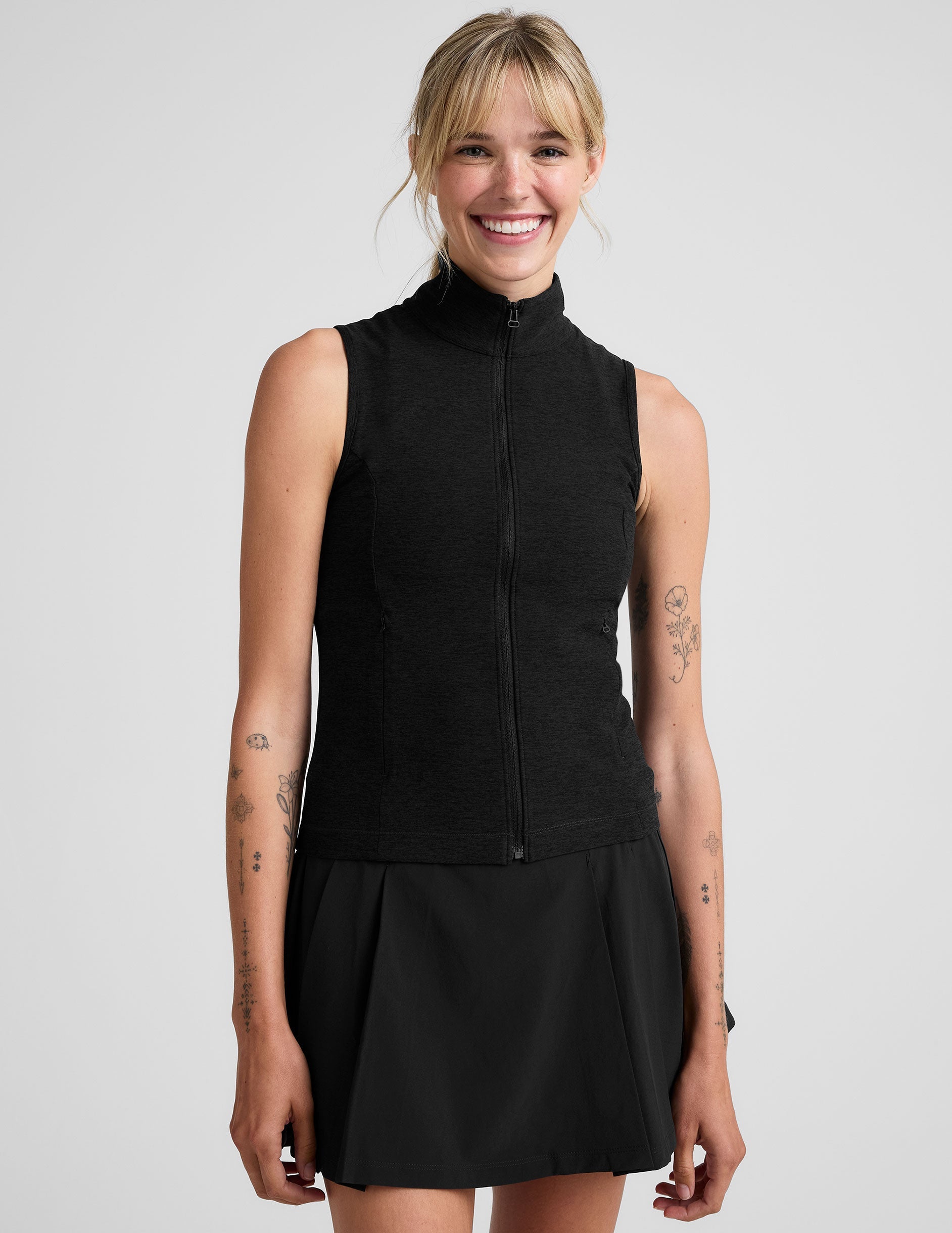 Beyond Yoga Venice Women's Performance Full-Zip Vest with Mesh Back Pockets