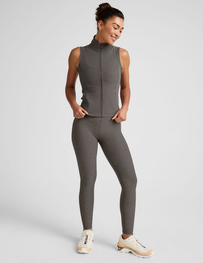 Venice Athletic Zip-Up Vest with Mesh Back, Secure Pockets, Stylish Performance
