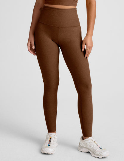 Comfortable High-Waisted Spacedye Full Length Leggings for Active Lifestyles