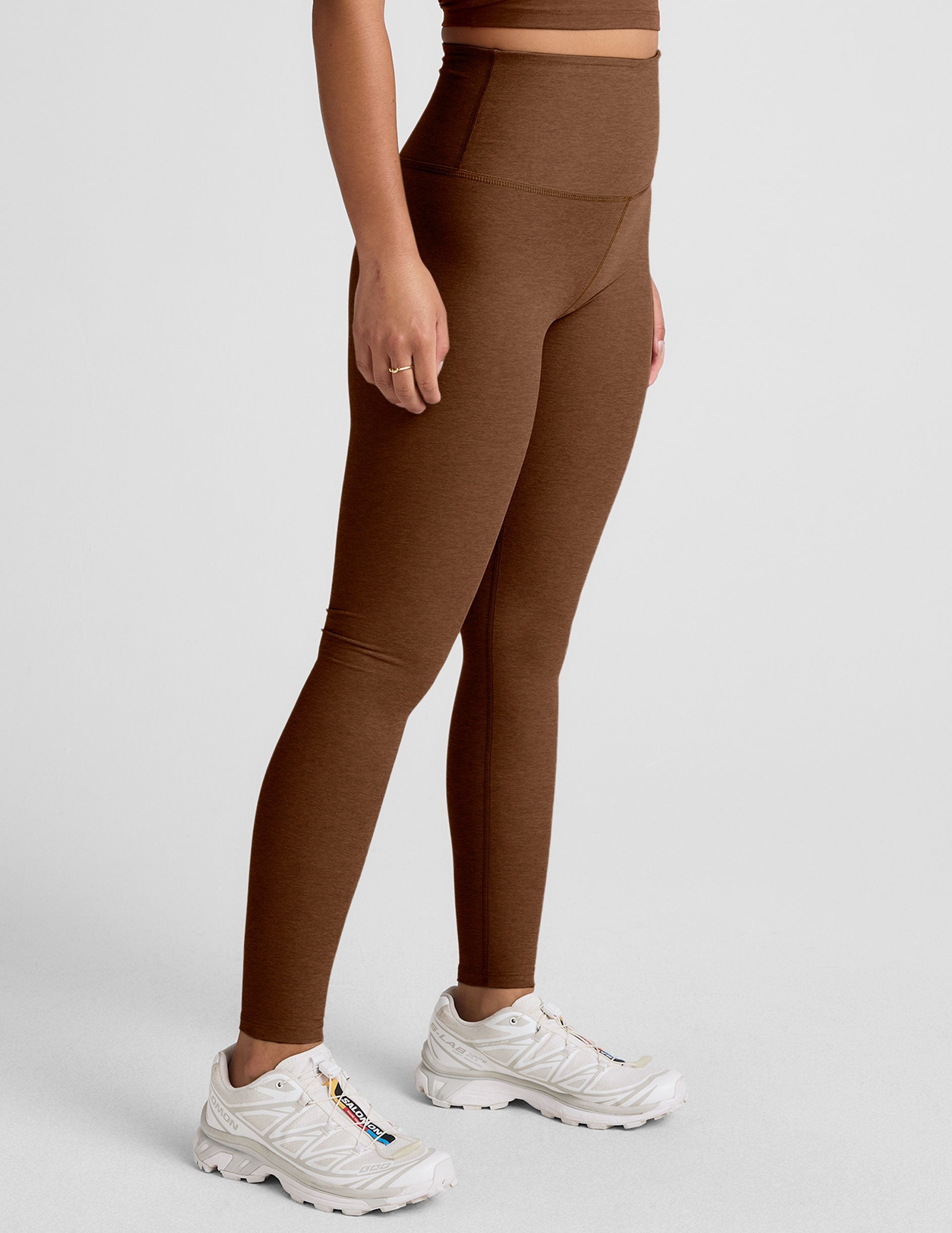 Comfortable High-Waisted Spacedye Full Length Leggings for Active Lifestyles