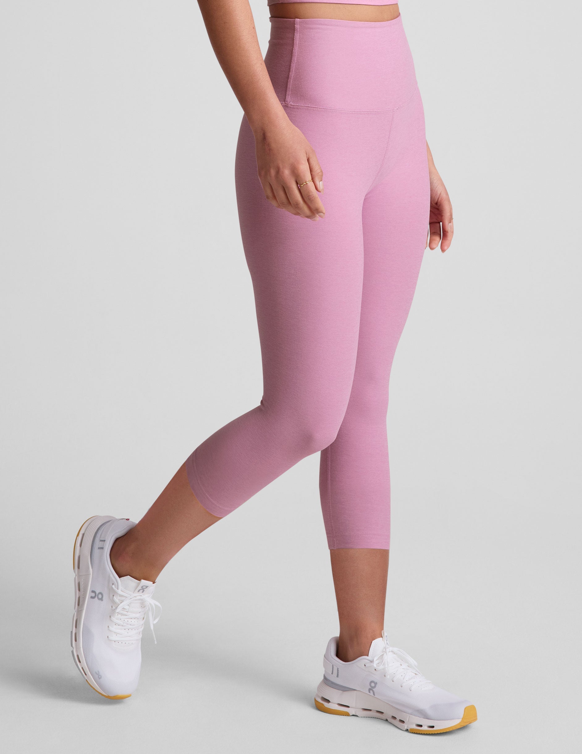 Buttery Soft Spacedye High-Waisted Yoga Capri Leggings for Women's Activewear