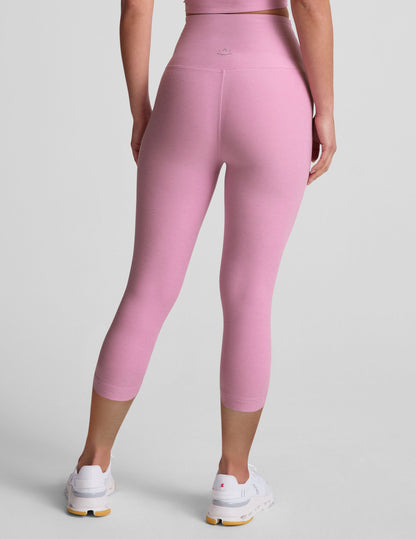 Buttery Soft Spacedye High-Waisted Yoga Capri Leggings for Women's Activewear