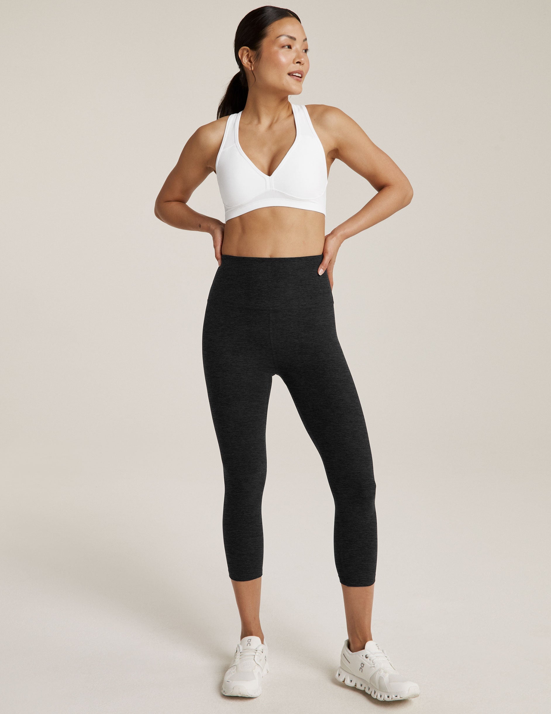 Buttery Soft Spacedye High-Waisted Capri Leggings: Ultimate Yoga & Active Comfort