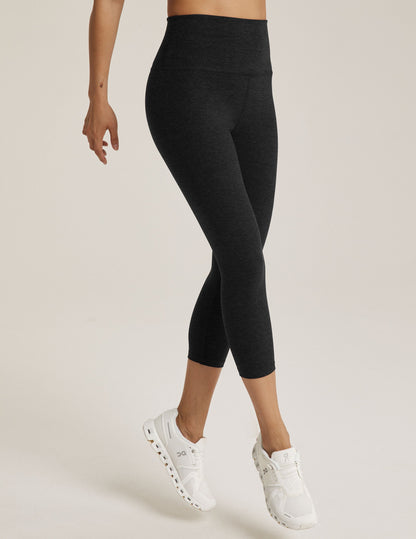 Buttery Soft Spacedye High-Waisted Capri Leggings: Ultimate Yoga & Active Comfort