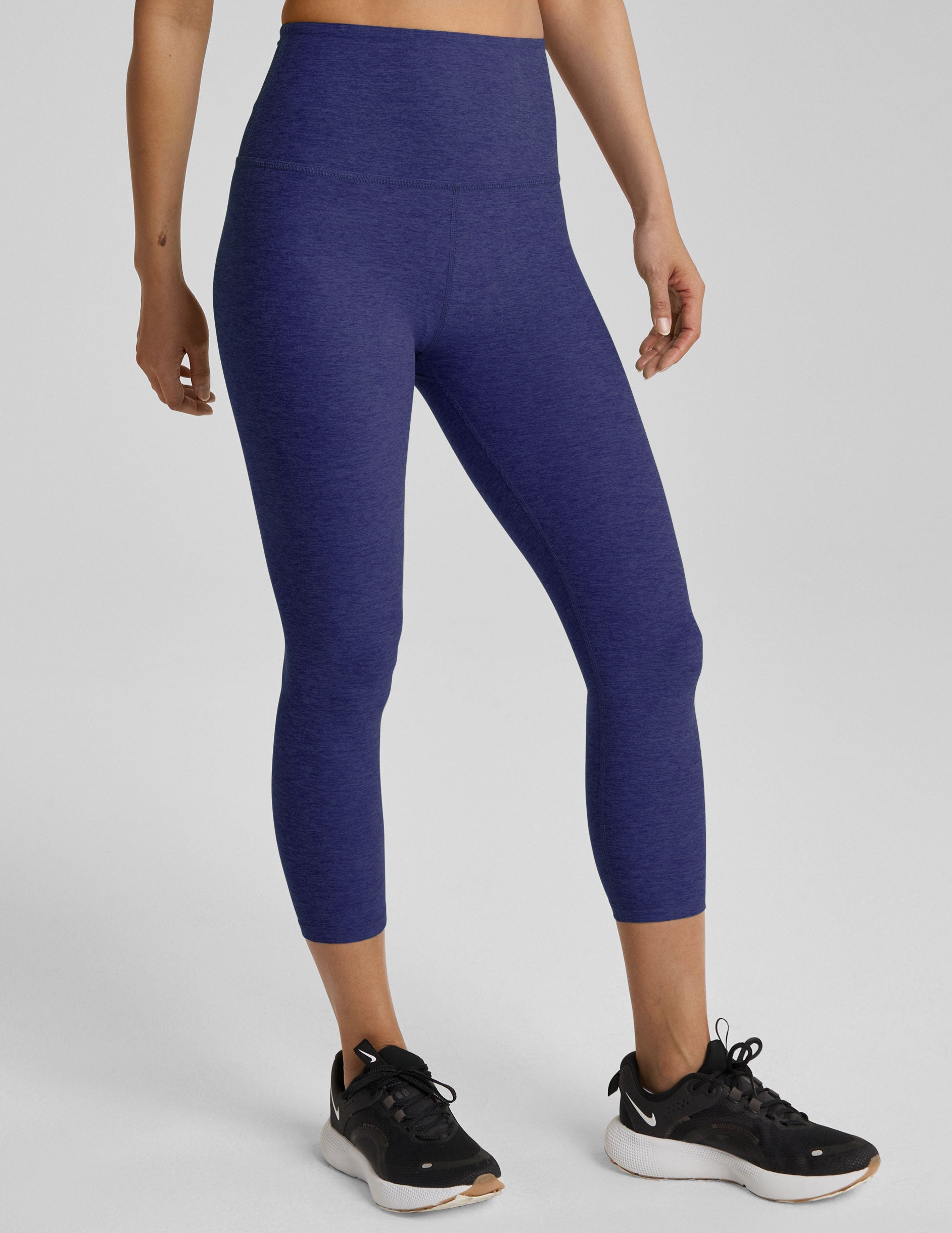 Buttery Soft Spacedye High Waisted Capri Leggings for Yoga & Active Wear