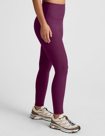 Beyond Yoga Spacedye Aubergine High-Waisted Midi Legging: Soft, Supportive Activewear