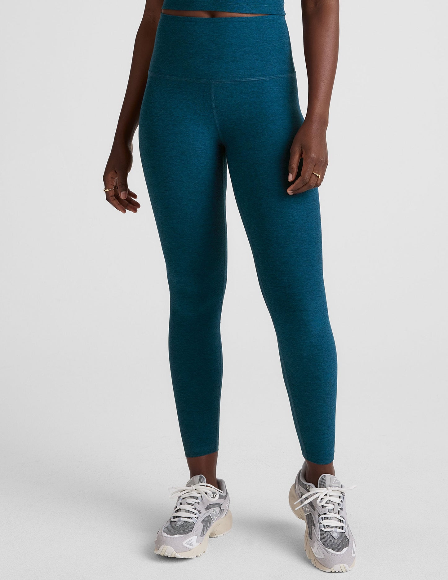 Buttery Soft Spacedye High Waisted Midi Leggings for Yoga & Daily Wear