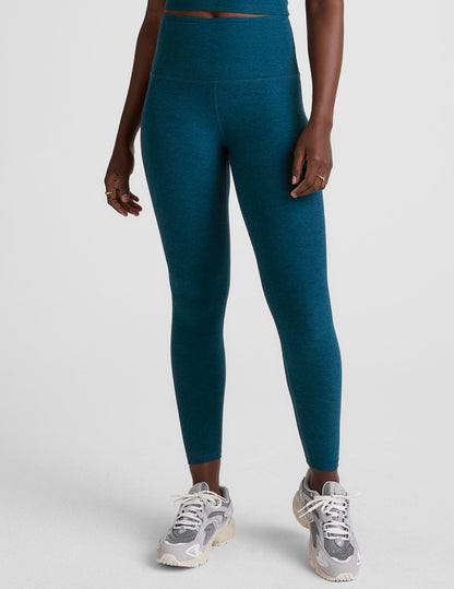 Buttery Soft Spacedye High Waisted Midi Leggings for Yoga & Daily Wear