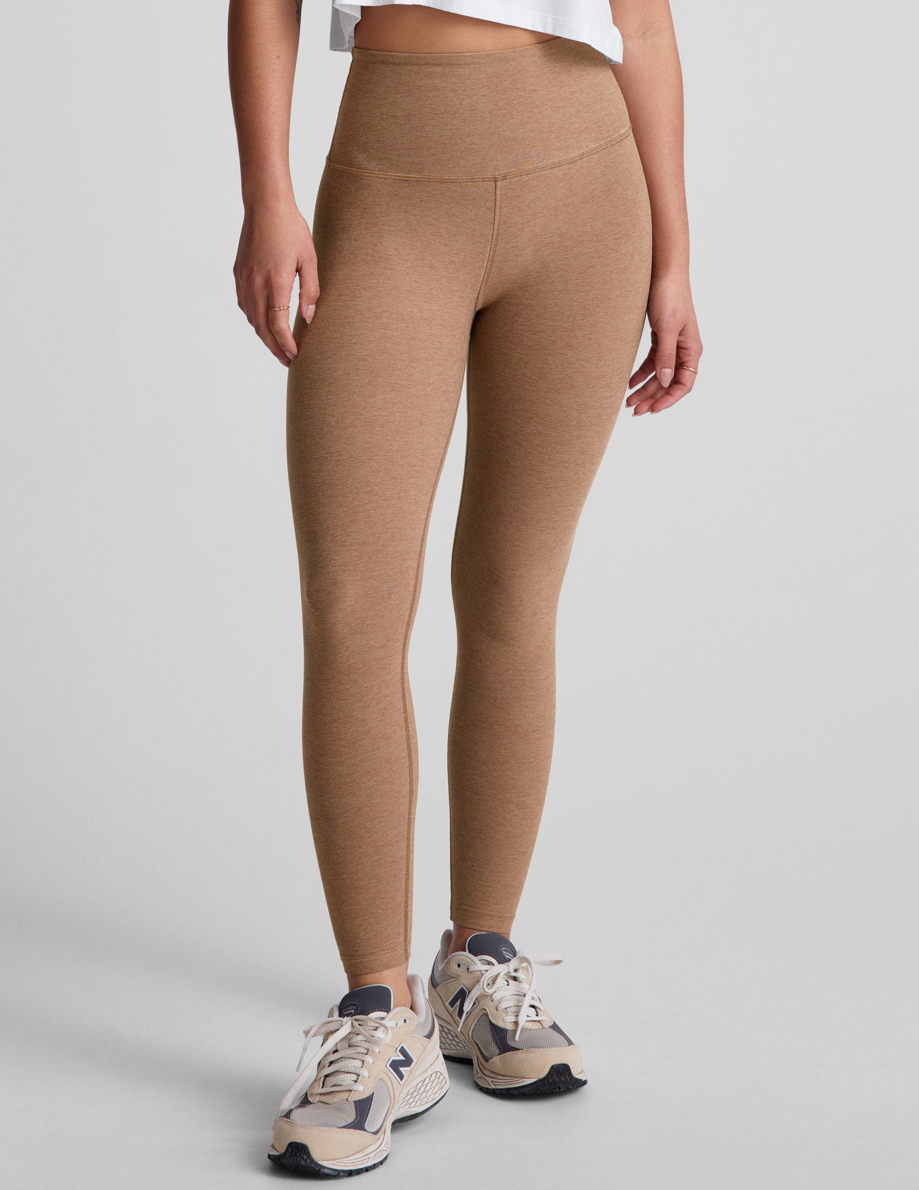 Ultra-Soft Spacedye High-Waisted Midi Leggings: Comfort for Yoga, Workouts, Everyday