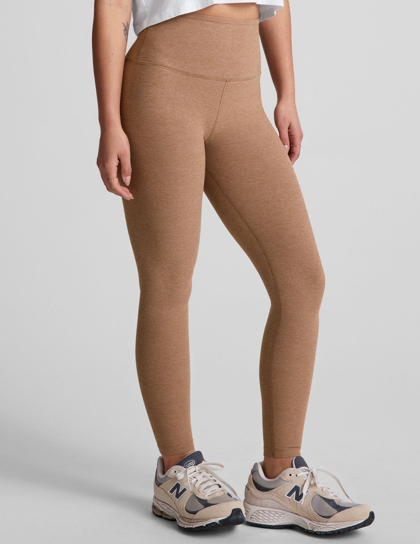 Ultra-Soft Spacedye High-Waisted Midi Leggings: Comfort for Yoga, Workouts, Everyday