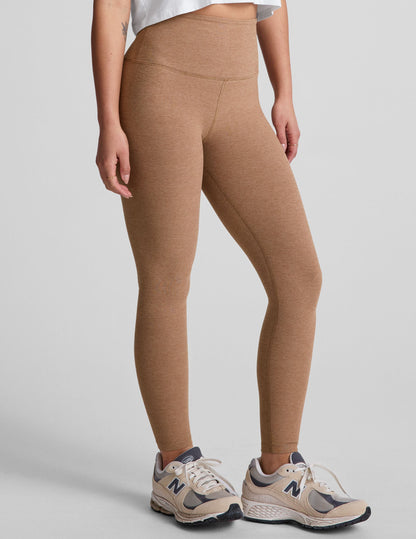 Ultra-Soft Spacedye High-Waisted Midi Leggings: Comfort for Yoga, Workouts, Everyday