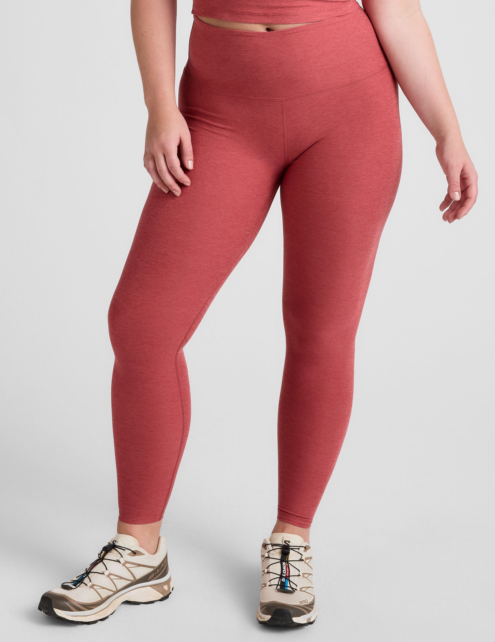 Luxurious Spacedye High-Waisted Midi Legging: Soft, Supportive, and Stylish for Women