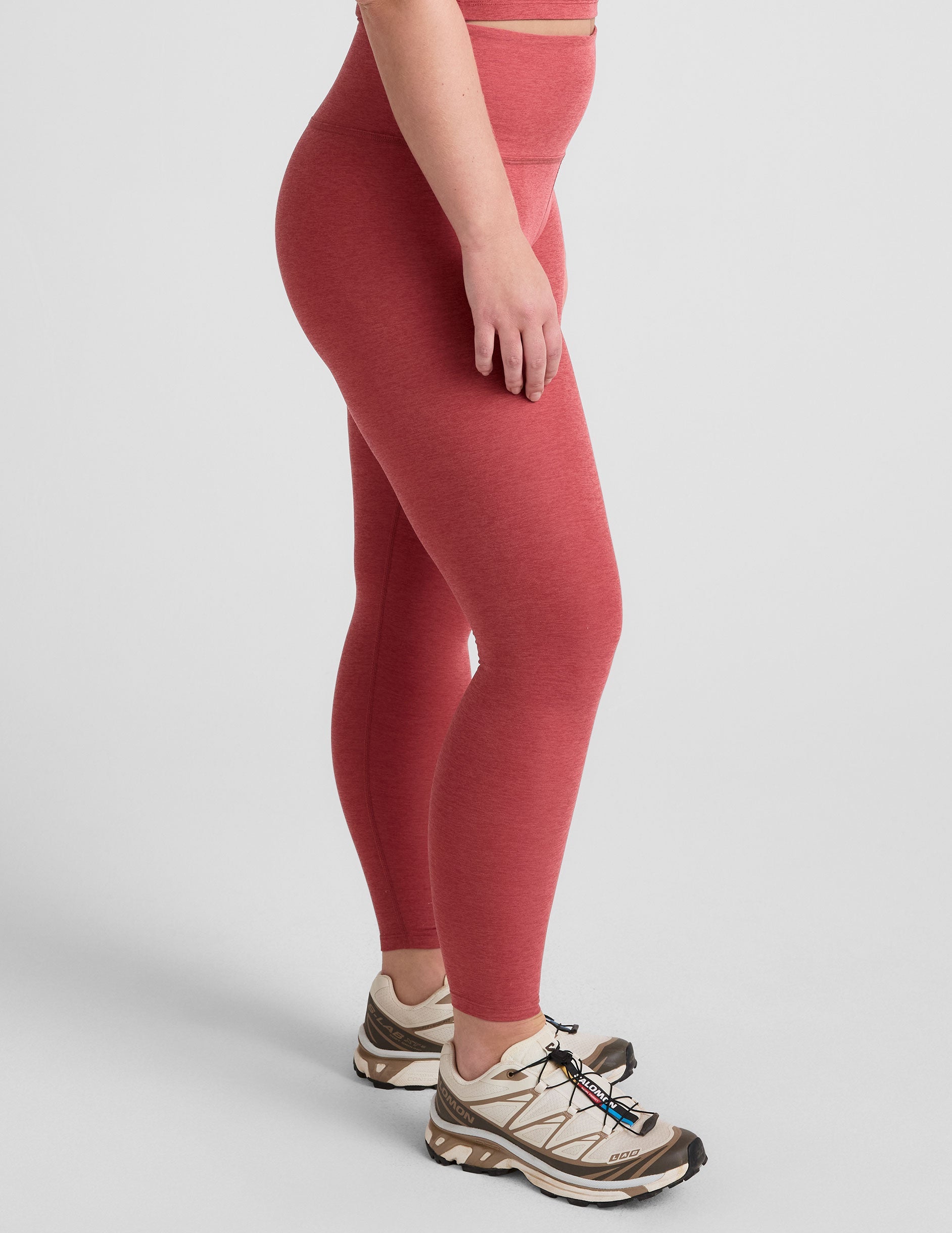 Luxurious Spacedye High-Waisted Midi Legging: Soft, Supportive, and Stylish for Women