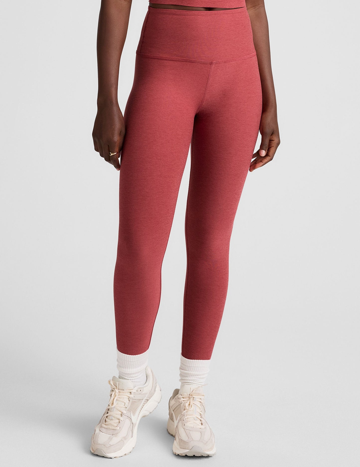 Luxurious Spacedye High-Waisted Midi Legging: Soft, Supportive, and Stylish for Women