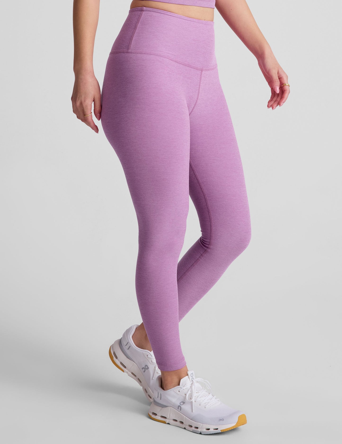 Buttery Soft Spacedye High-Waisted Midi Leggings for Yoga & Everyday Comfort