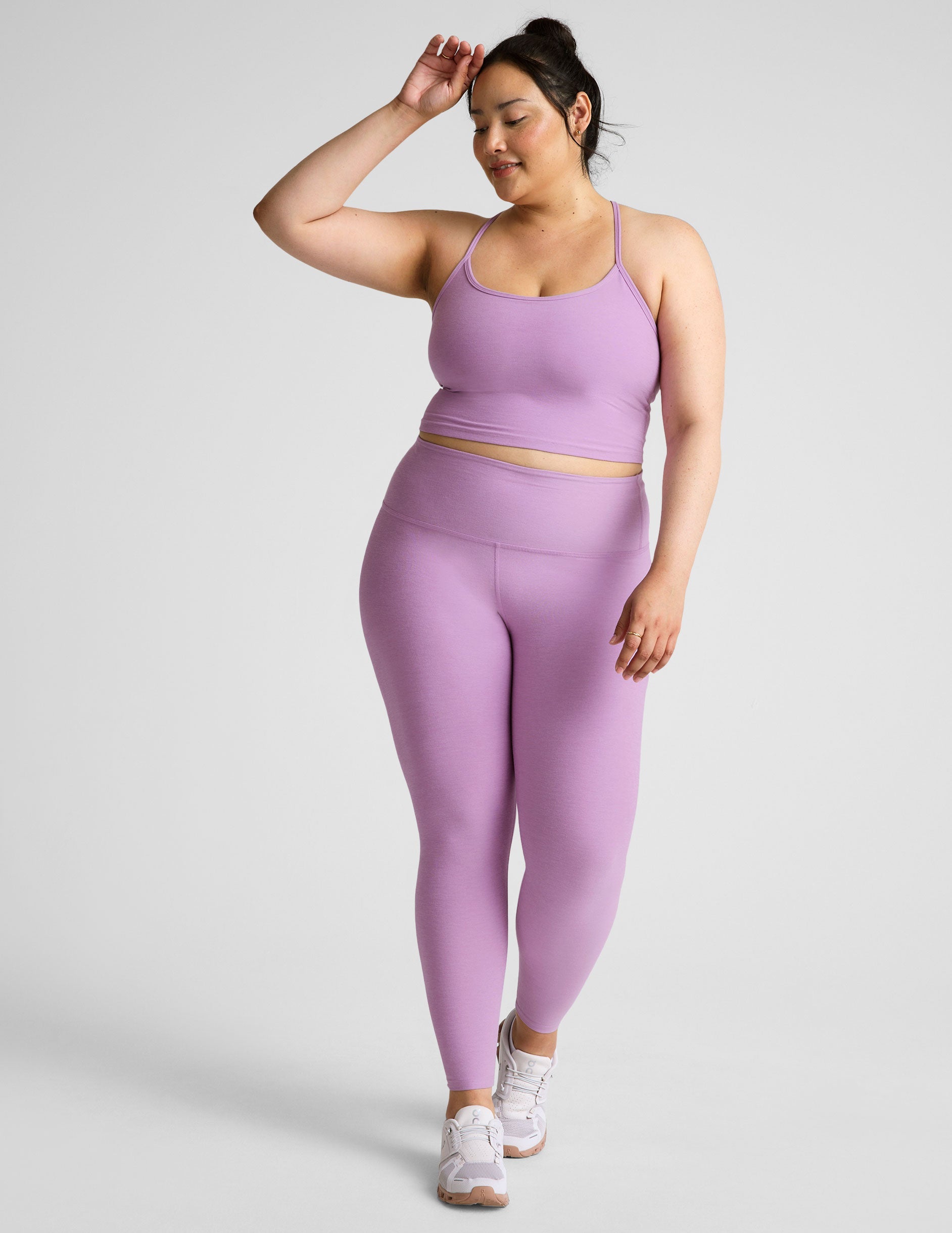 Buttery Soft Spacedye High-Waisted Midi Leggings for Yoga & Everyday Comfort