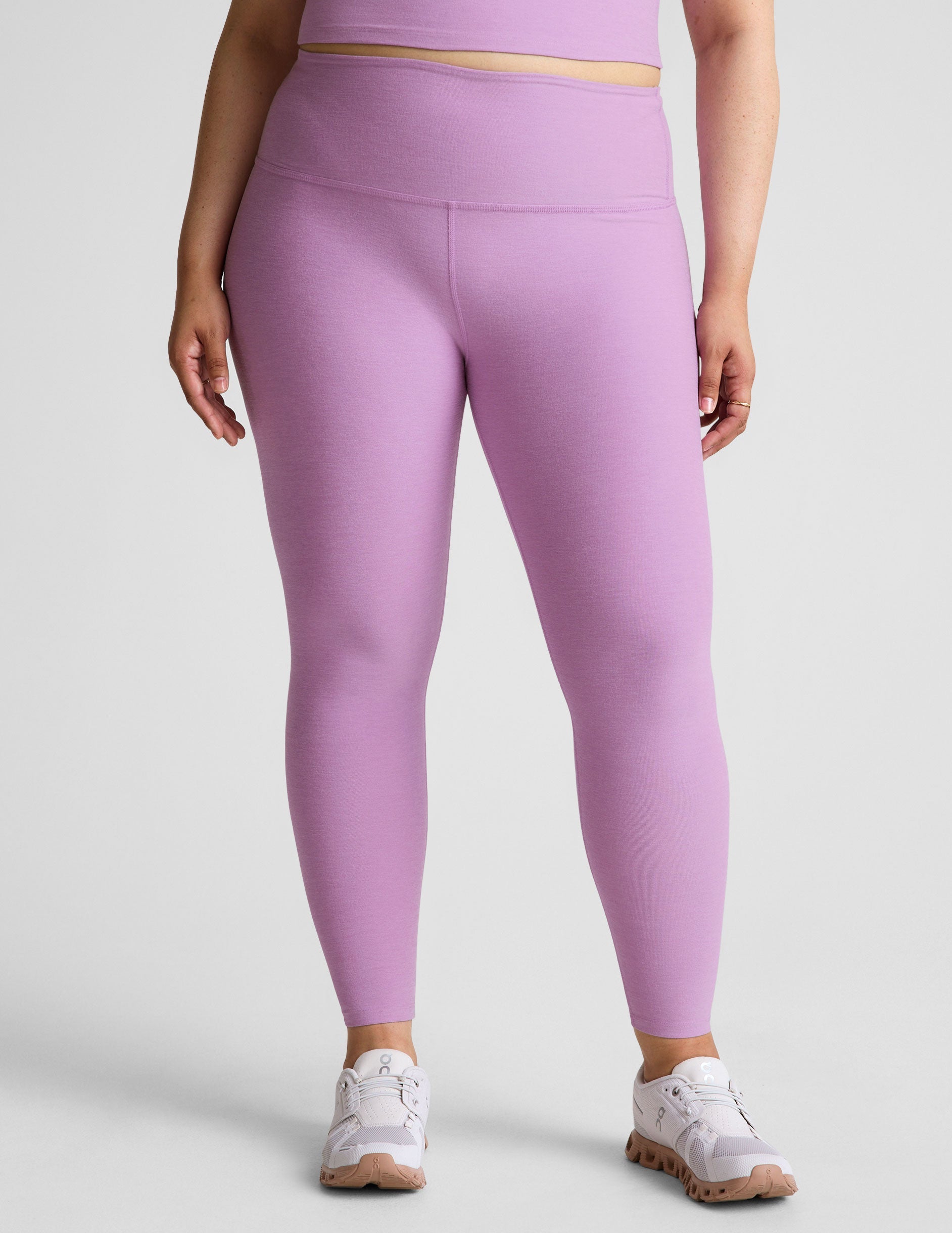 Buttery Soft Spacedye High-Waisted Midi Leggings for Yoga & Everyday Comfort