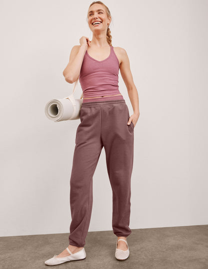 Spacedye V-Neck Criss-Cross Back Tank Top with Built-In Bra