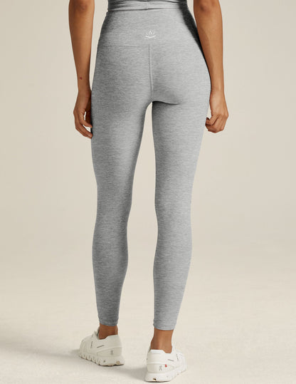 Ultra-Soft Spacedye High Waisted Midi Leggings for Yoga & Daily Comfort